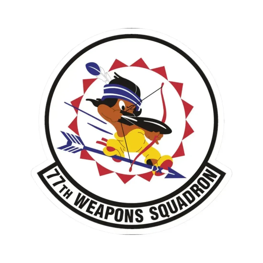 77th Weapons Squadron (U.S. Air Force) STICKER Vinyl Kiss-Cut Decal 2 Inch White - The Sticker Space