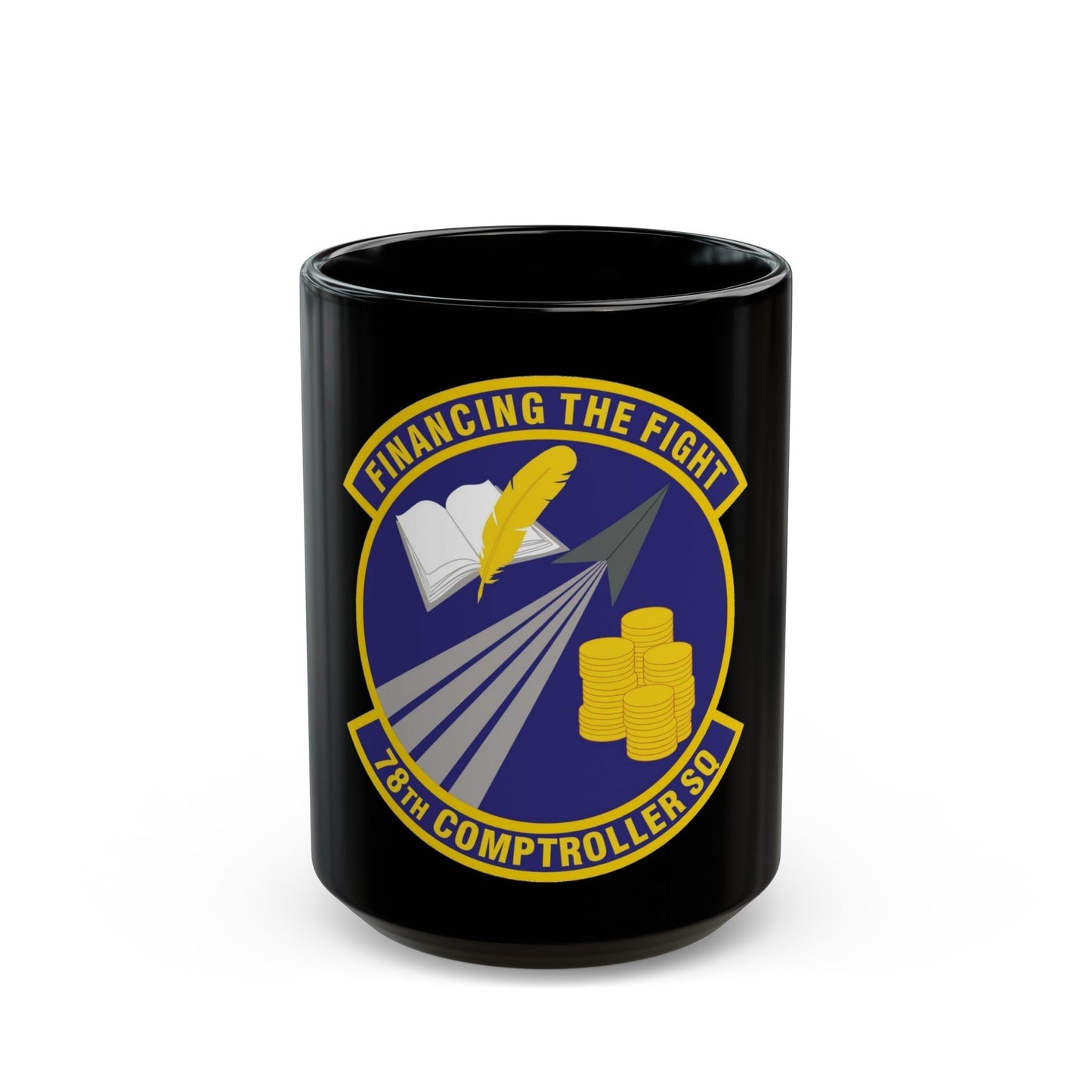 78 Comptroller Squadron AFMC (U.S. Air Force) Black Coffee Mug-15oz-The Sticker Space