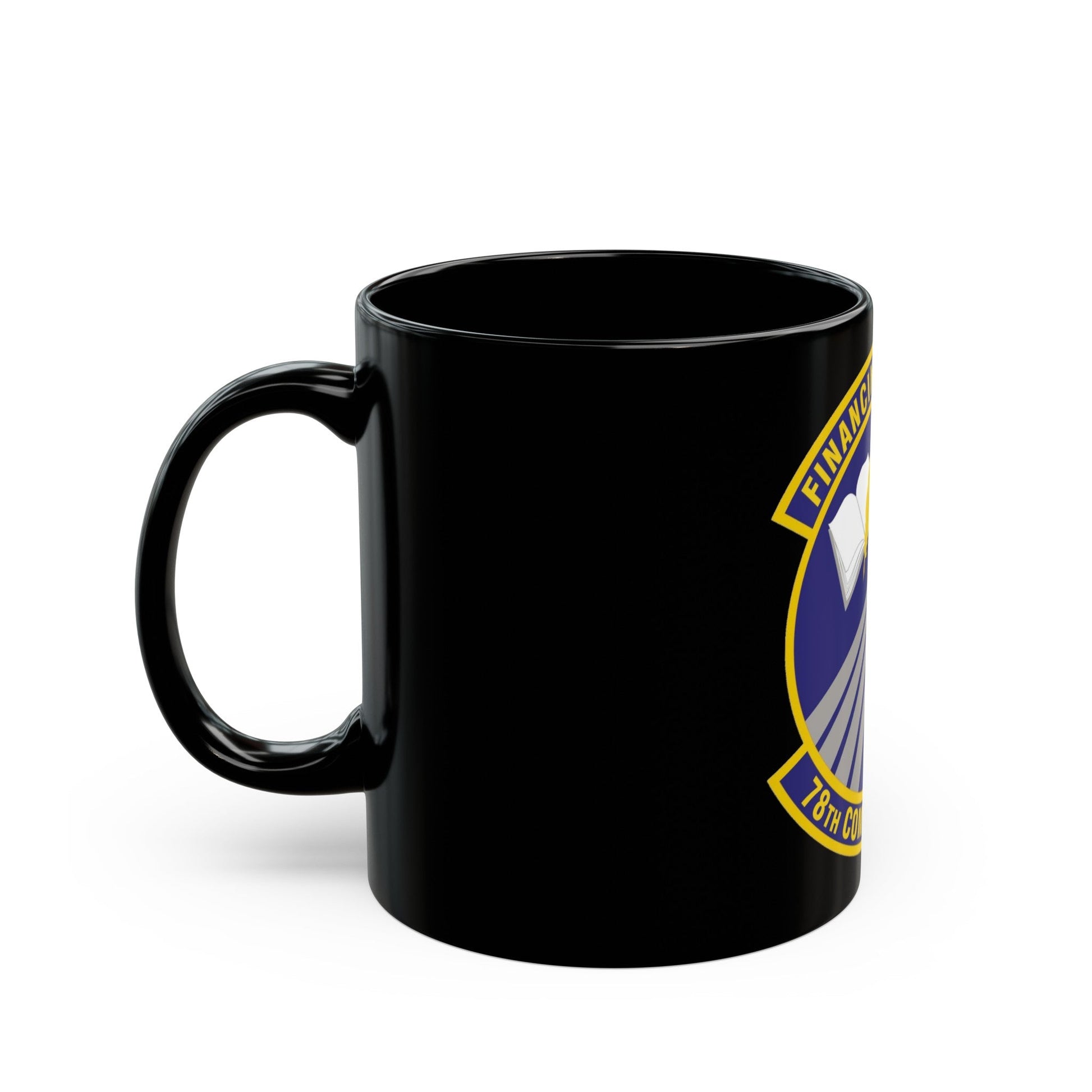 78 Comptroller Squadron AFMC (U.S. Air Force) Black Coffee Mug-The Sticker Space