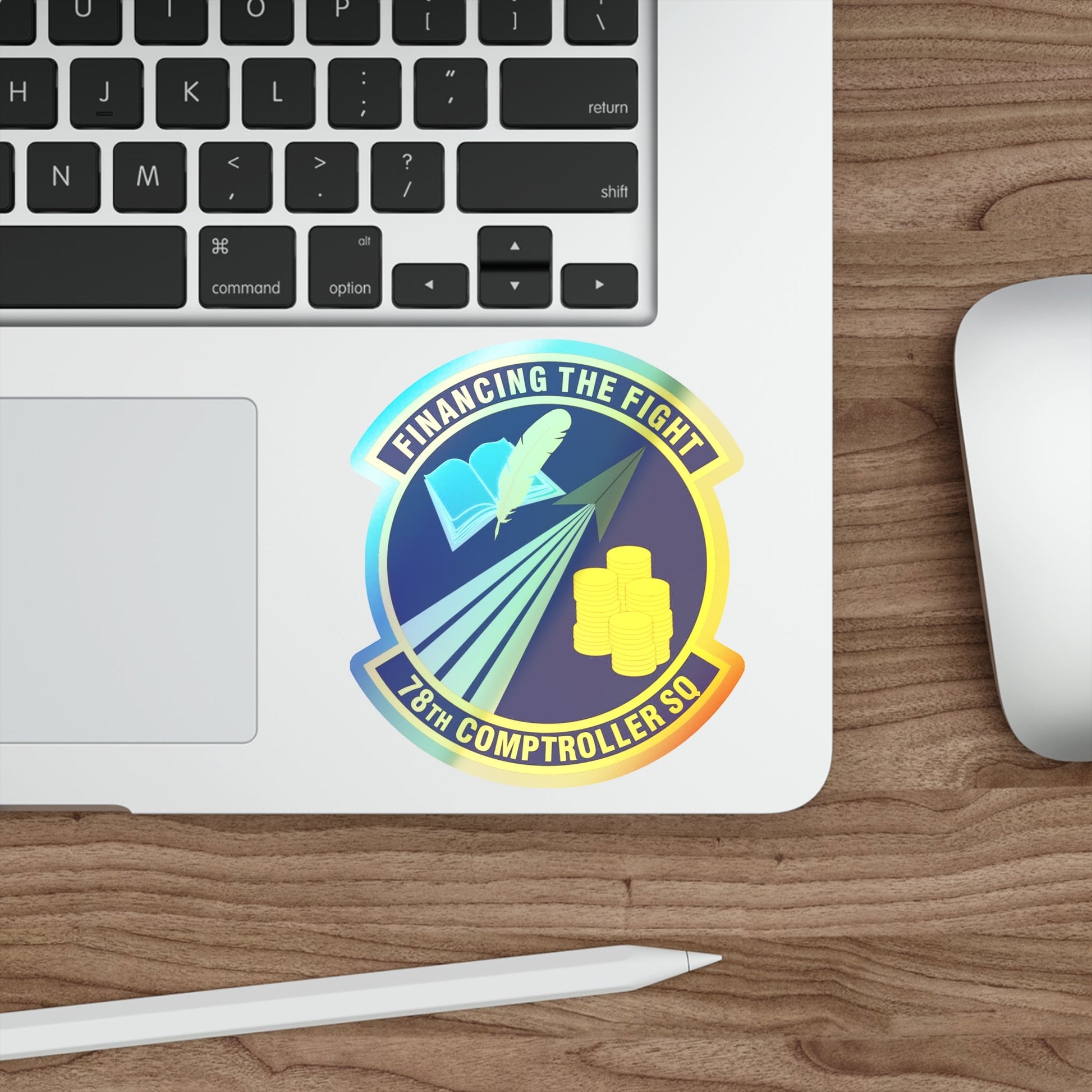 78 Comptroller Squadron AFMC (U.S. Air Force) Holographic STICKER Die-Cut Vinyl Decal-The Sticker Space