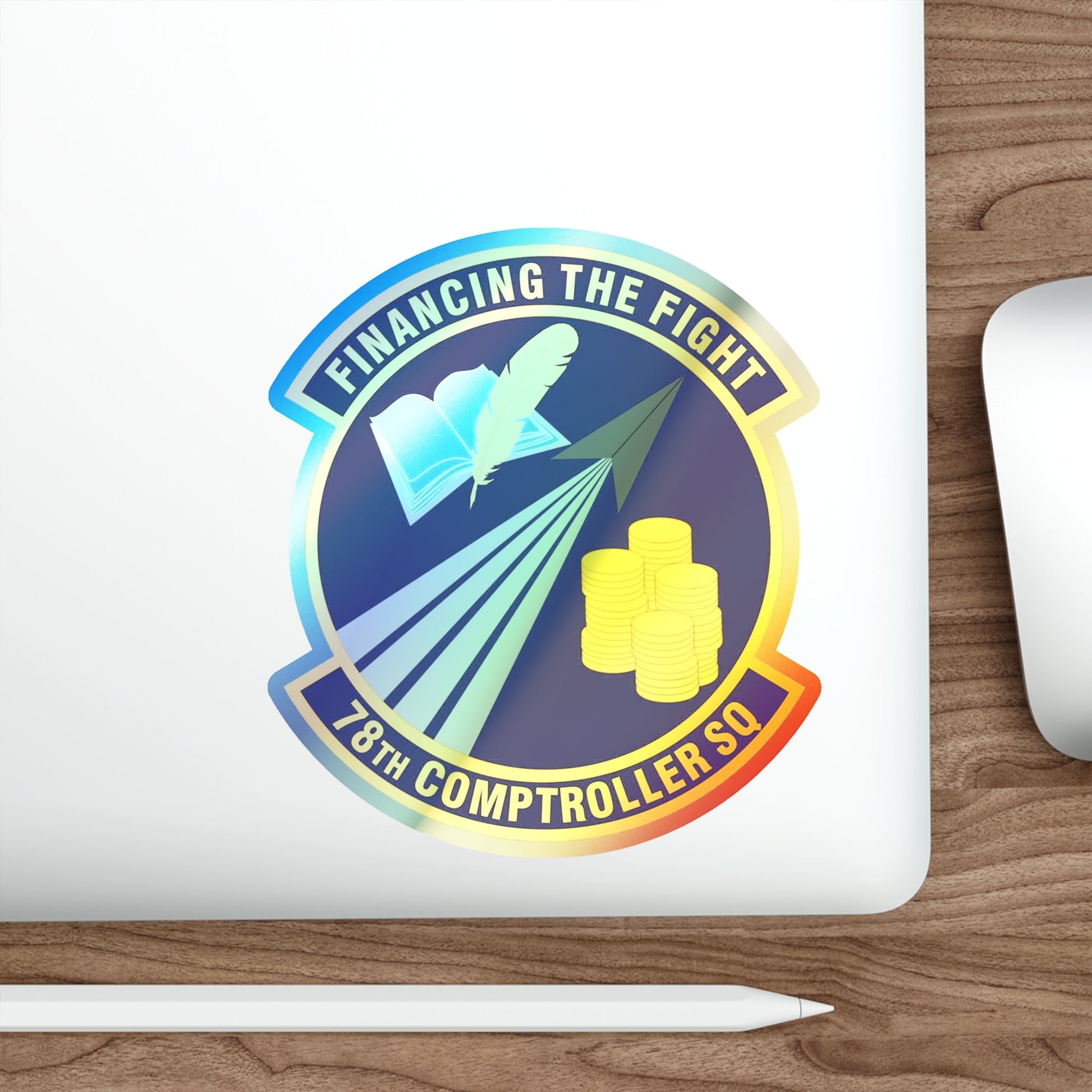 78 Comptroller Squadron AFMC (U.S. Air Force) Holographic STICKER Die-Cut Vinyl Decal-The Sticker Space