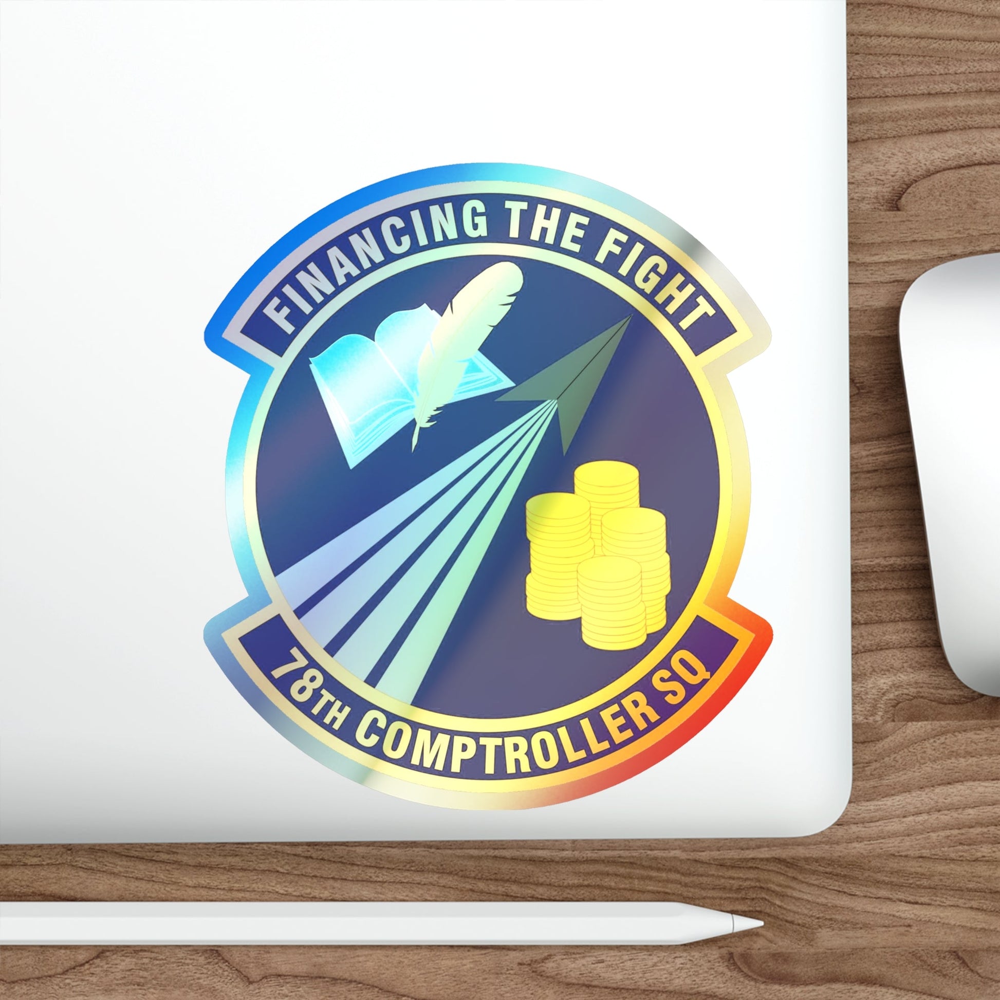 78 Comptroller Squadron AFMC (U.S. Air Force) Holographic STICKER Die-Cut Vinyl Decal-The Sticker Space