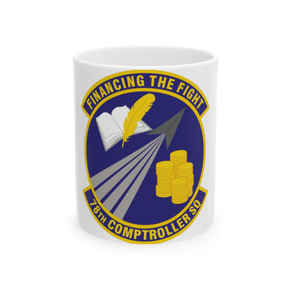 78 Comptroller Squadron AFMC (U.S. Air Force) White Coffee Mug-11oz-The Sticker Space