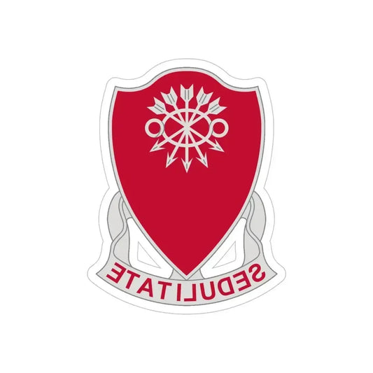 78 Engineer Battalion (U.S. Army) REVERSE PRINT Transparent Die-Cut STICKER 6 Inch Die-Cut Transparent - The Sticker Space