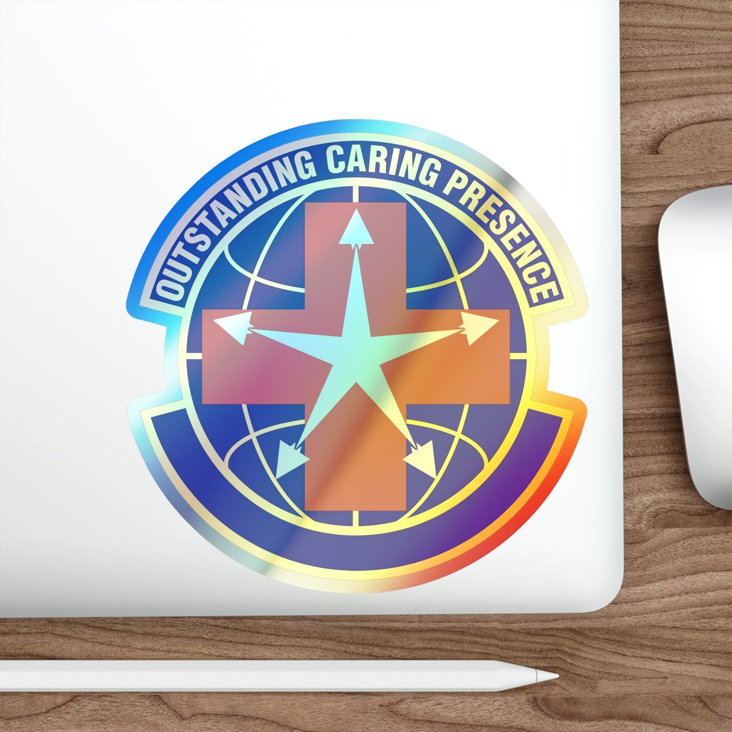 78 Healthcare Operations Squadron AFMC (U.S. Air Force) Holographic STICKER Die-Cut Vinyl Decal-The Sticker Space