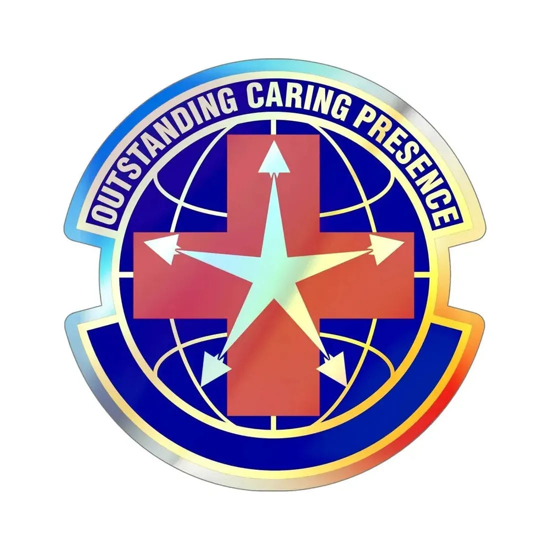 78 Healthcare Operations Squadron AFMC (U.S. Air Force) Holographic STICKER Die-Cut Vinyl Decal - The Sticker Space