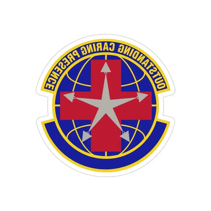 78 Healthcare Operations Squadron AFMC (U.S. Air Force) REVERSE PRINT Transparent Die-Cut STICKER 6 Inch Die-Cut Transparent - The Sticker Space
