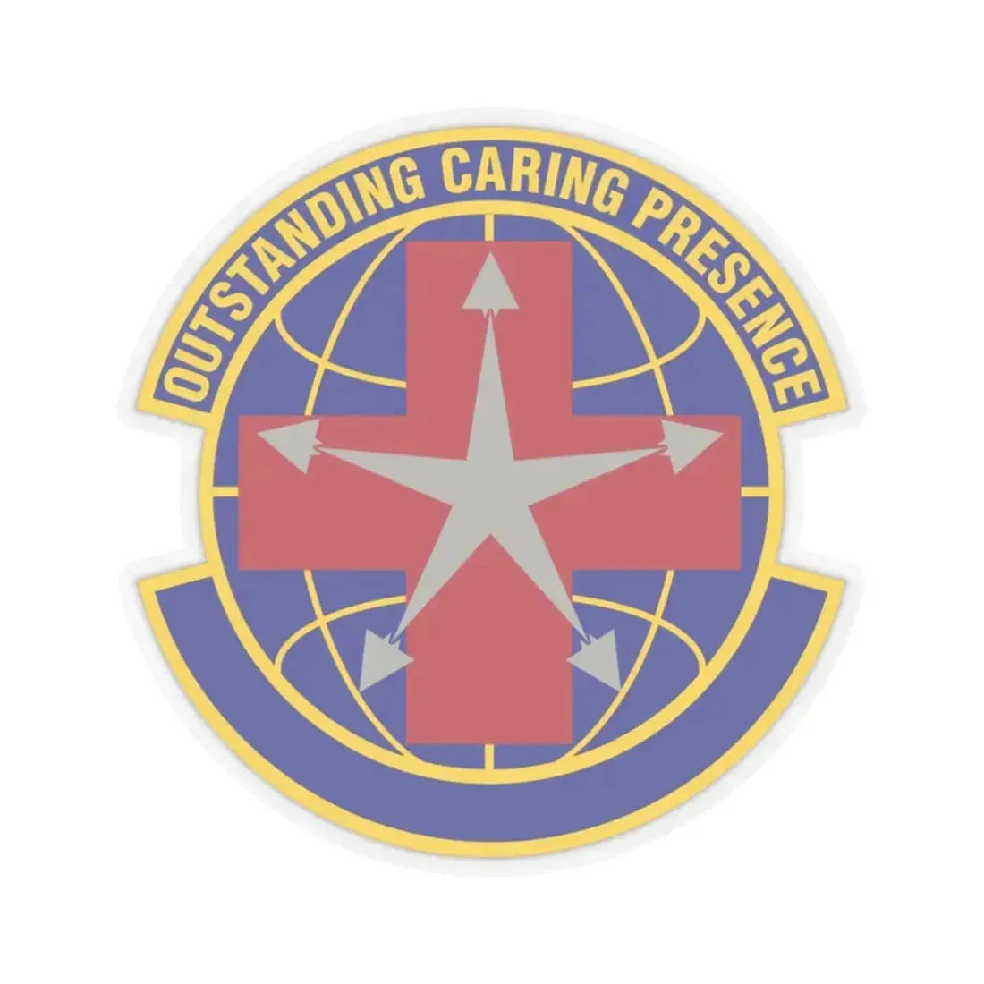 78 Healthcare Operations Squadron AFMC (U.S. Air Force) STICKER Vinyl Kiss-Cut Decal 2 Inch Transparent - The Sticker Space