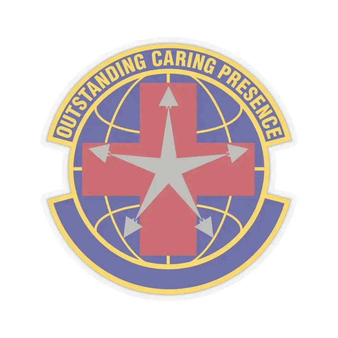 78 Healthcare Operations Squadron AFMC (U.S. Air Force) STICKER Vinyl Kiss-Cut Decal 3 Inch Transparent - The Sticker Space