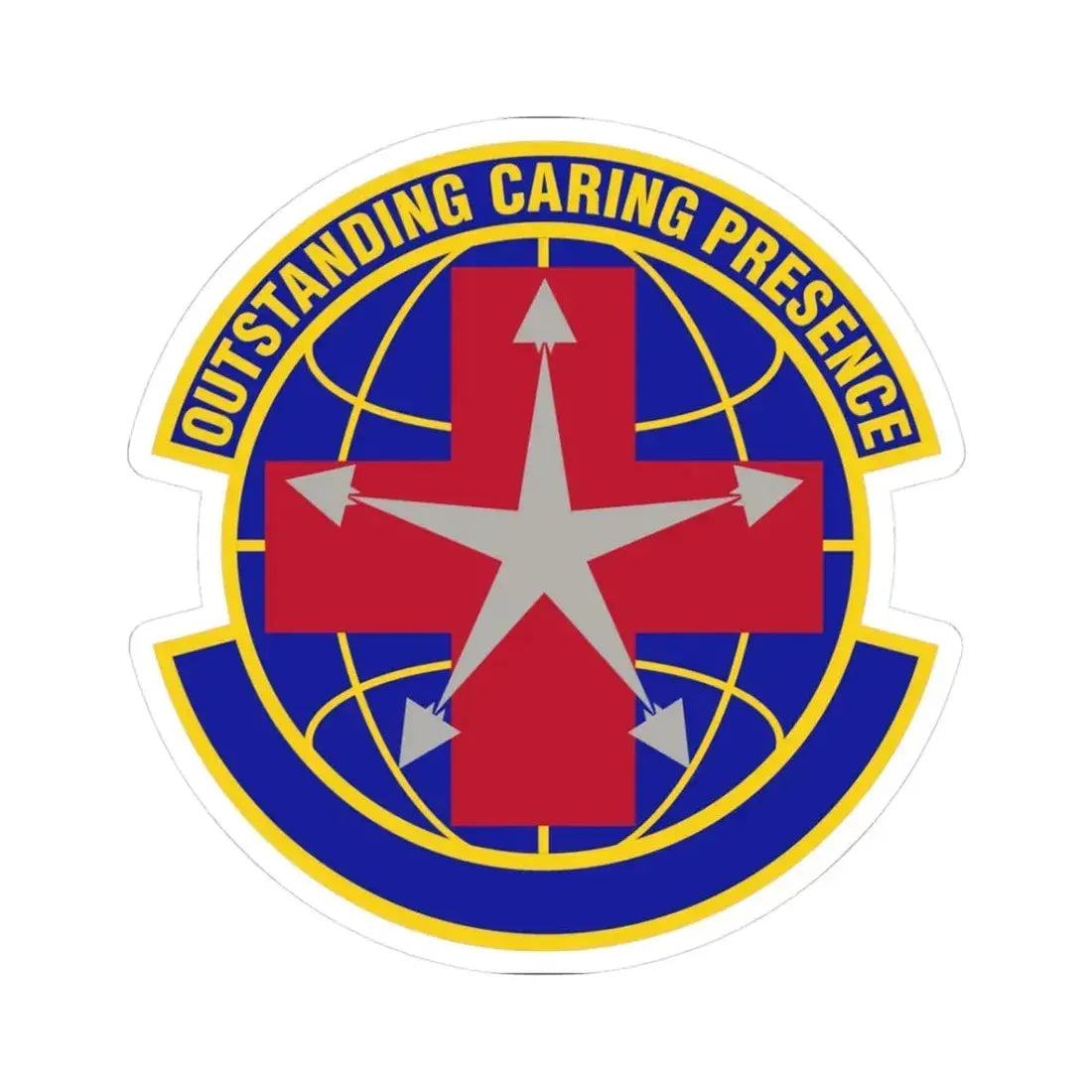 78 Healthcare Operations Squadron AFMC (U.S. Air Force) STICKER Vinyl Kiss-Cut Decal 3 Inch White - The Sticker Space