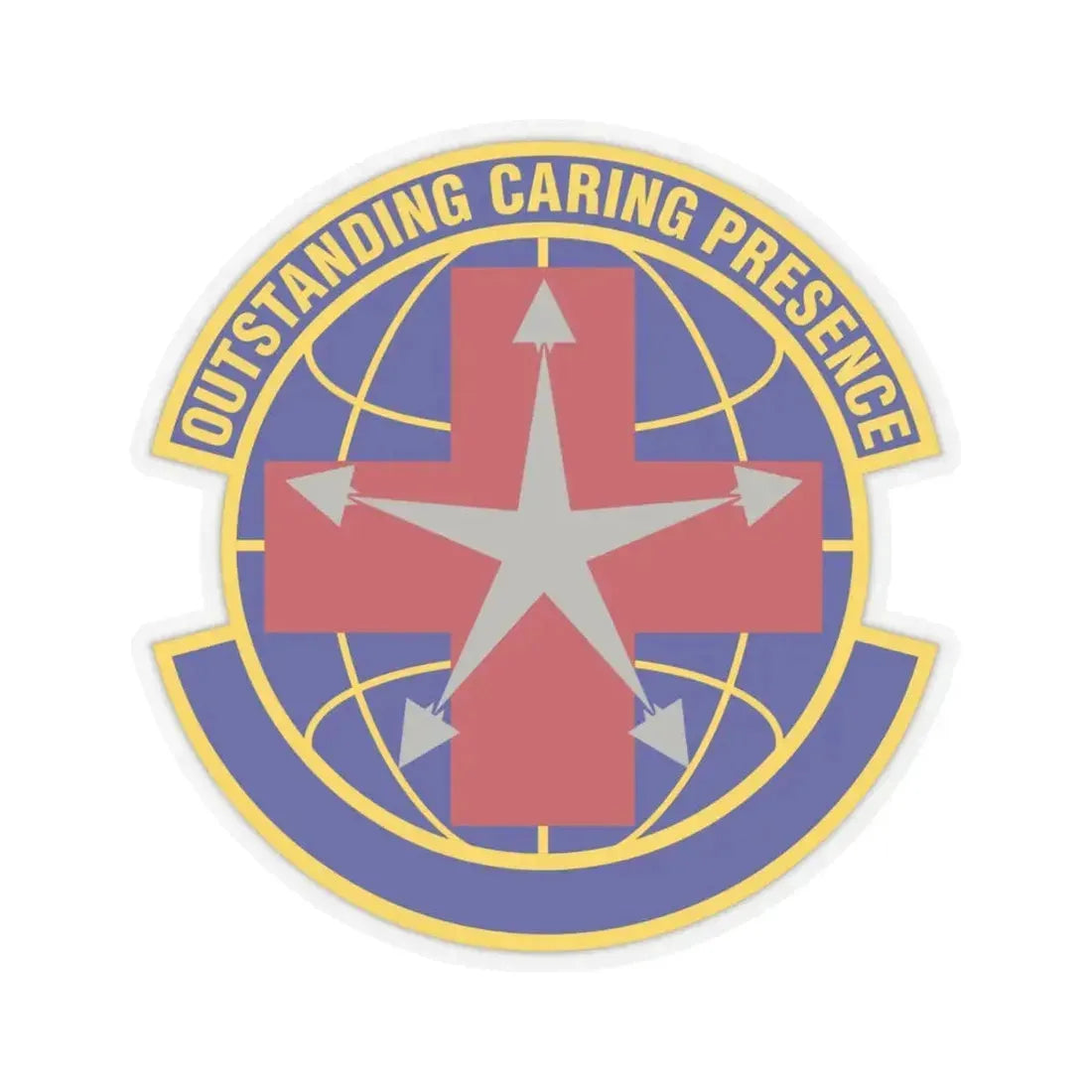 78 Healthcare Operations Squadron AFMC (U.S. Air Force) STICKER Vinyl Kiss-Cut Decal 4 Inch Transparent - The Sticker Space