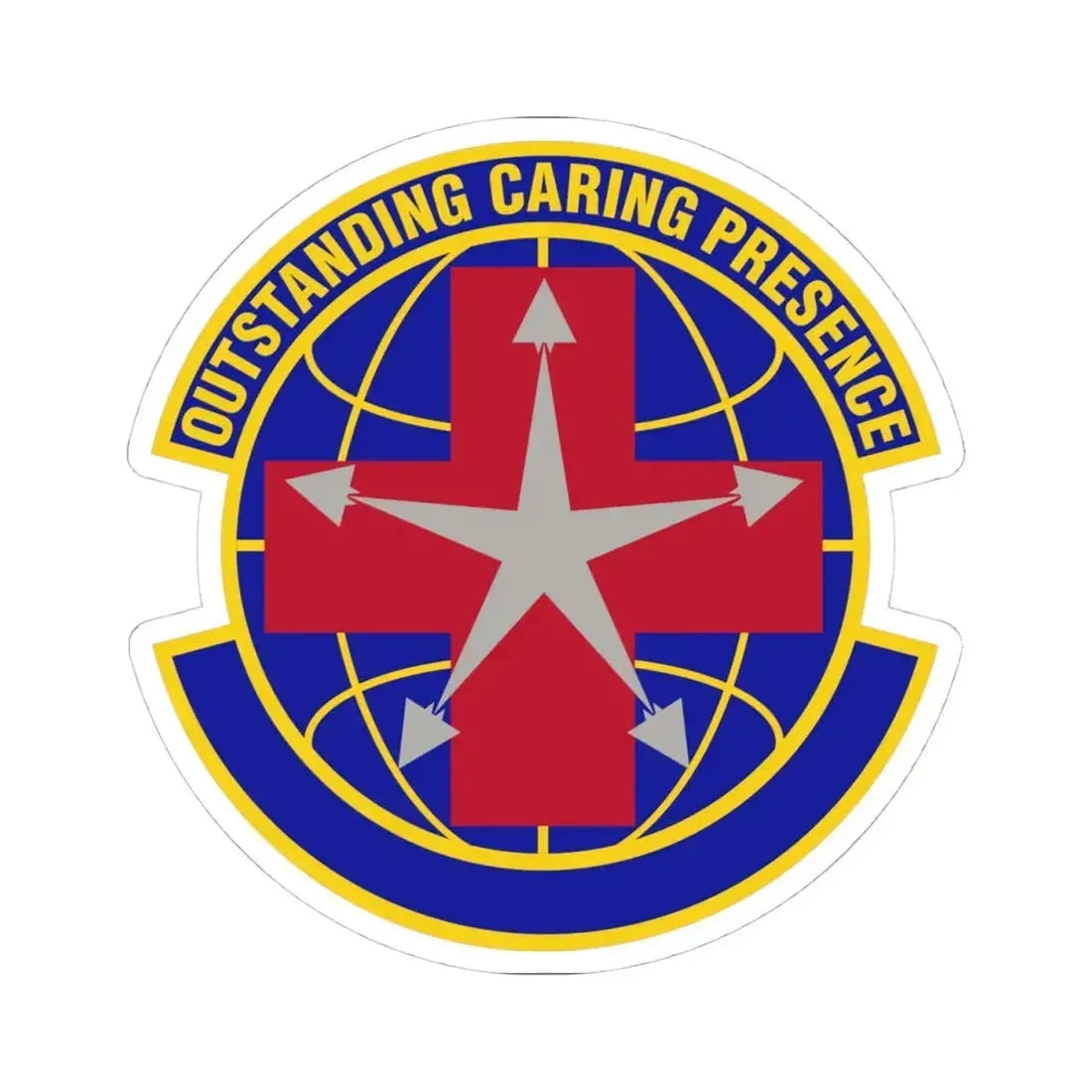 78 Healthcare Operations Squadron AFMC (U.S. Air Force) STICKER Vinyl Kiss-Cut Decal 4 Inch White - The Sticker Space