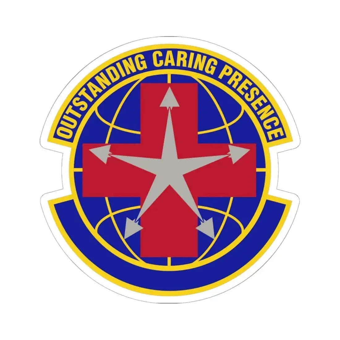 78 Healthcare Operations Squadron AFMC (U.S. Air Force) STICKER Vinyl Kiss-Cut Decal 6 Inch White - The Sticker Space