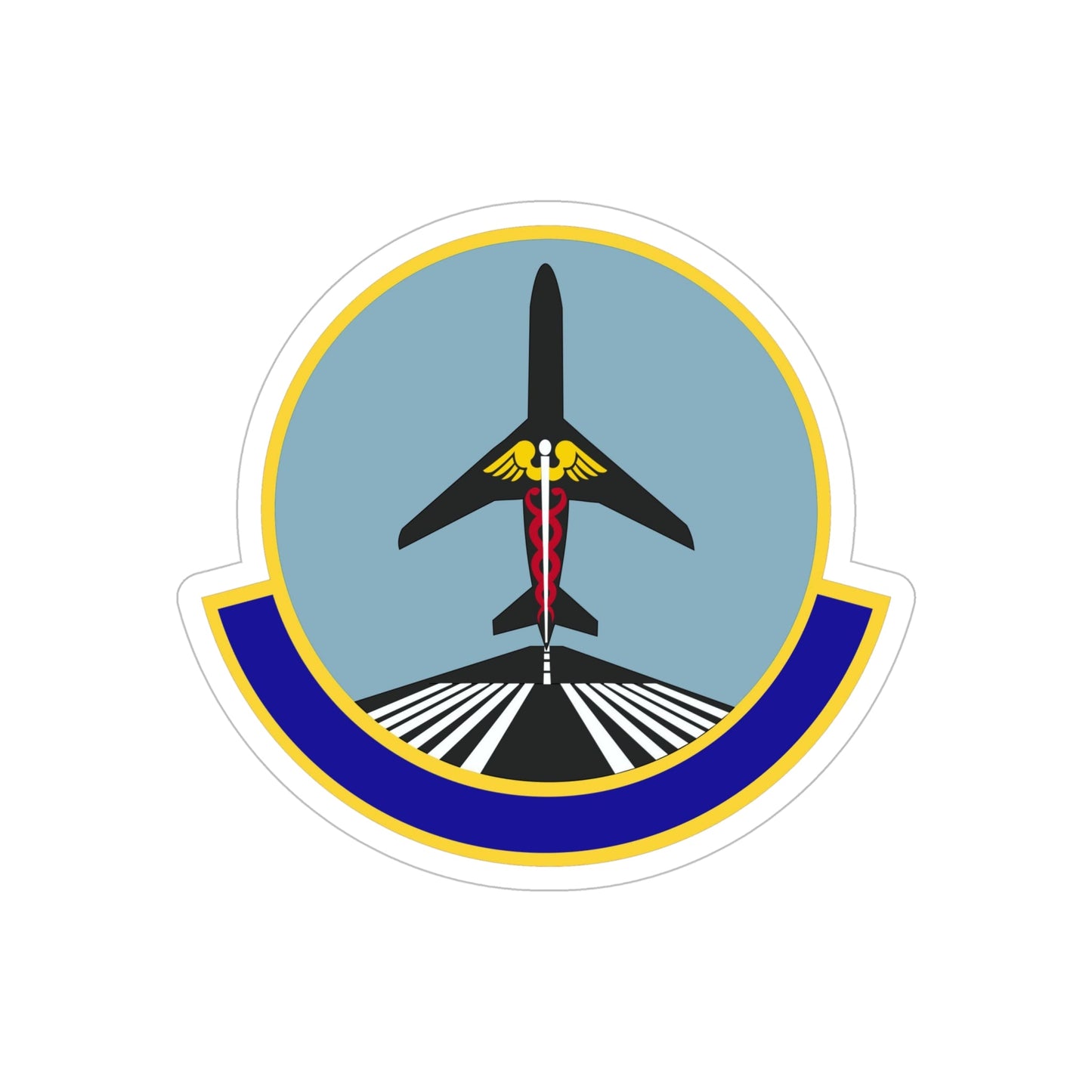 78 Operational Medical Readiness Squadron AFMC (U.S. Air Force) REVERSE PRINT Transparent STICKER-6" × 6"-The Sticker Space