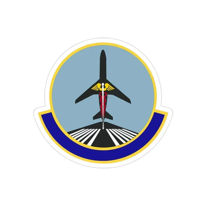 78 Operational Medical Readiness Squadron AFMC (U.S. Air Force) REVERSE PRINT Transparent Die-Cut STICKER 3 Inch Die-Cut Transparent - The Sticker Space