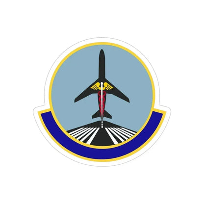 78 Operational Medical Readiness Squadron AFMC (U.S. Air Force) REVERSE PRINT Transparent Die-Cut STICKER 5 Inch Die-Cut Transparent - The Sticker Space