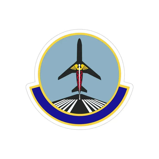 78 Operational Medical Readiness Squadron AFMC (U.S. Air Force) REVERSE PRINT Transparent Die-Cut STICKER 6 Inch Die-Cut Transparent - The Sticker Space