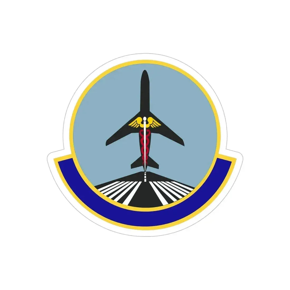 78 Operational Medical Readiness Squadron AFMC (U.S. Air Force) REVERSE PRINT Transparent Die-Cut STICKER - The Sticker Space