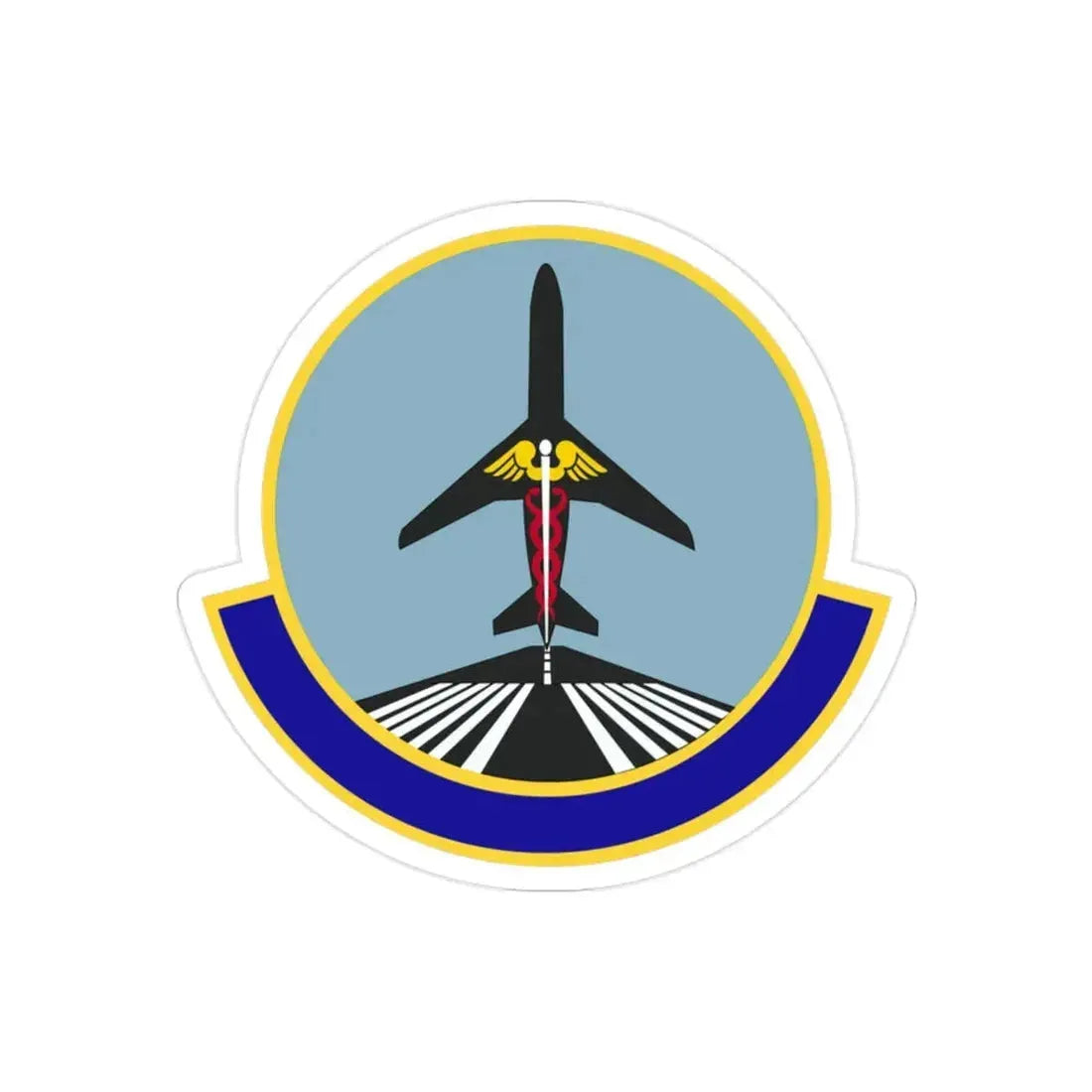 78 Operational Medical Readiness Squadron AFMC (U.S. Air Force) REVERSE PRINT Transparent Die-Cut STICKER - The Sticker Space