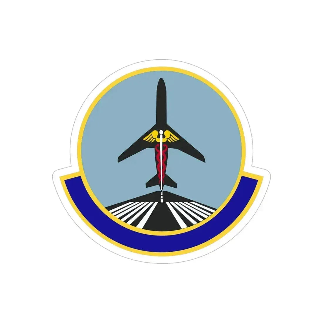 78 Operational Medical Readiness Squadron AFMC (U.S. Air Force) REVERSE PRINT Transparent Die-Cut STICKER - The Sticker Space