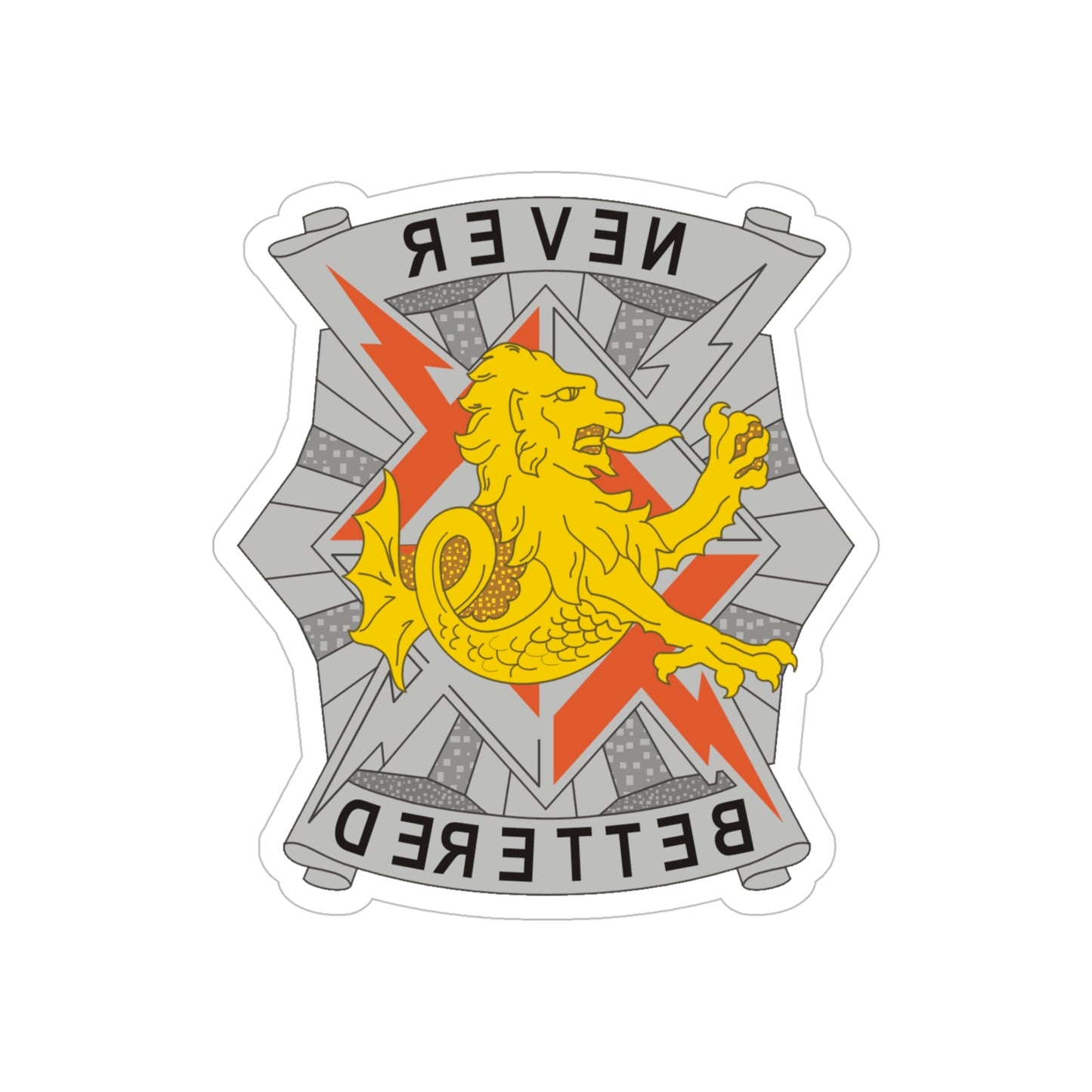 78 Signal Battalion (U.S. Army) REVERSE PRINT Transparent STICKER-5" × 5"-The Sticker Space