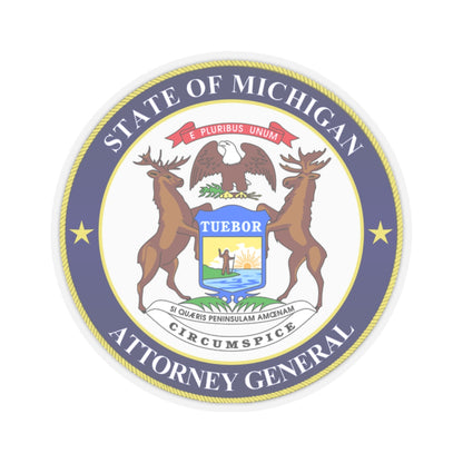 Seal of Michigan Attorney General - STICKER Vinyl Kiss-Cut Decal