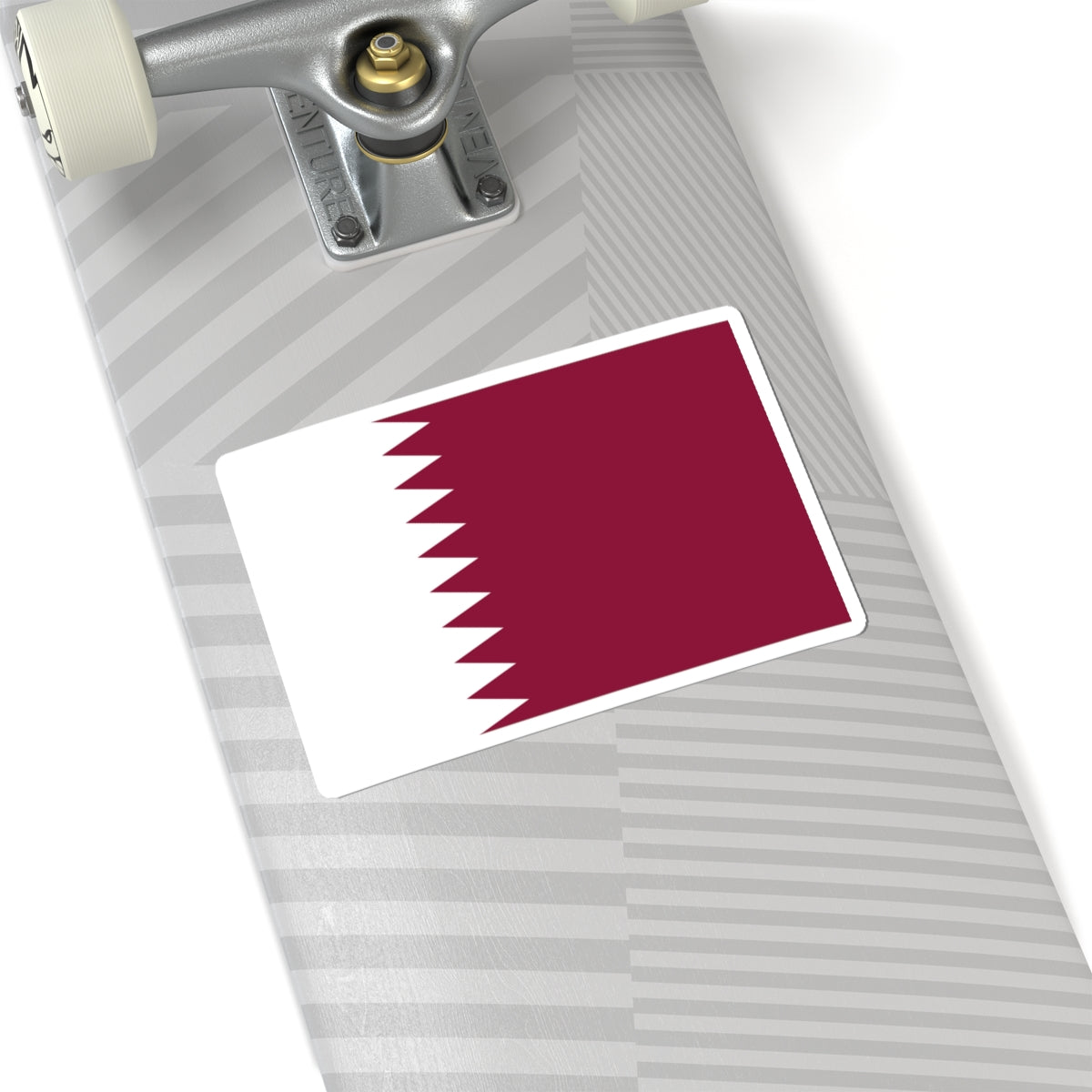 Flag of Qatar 3-2 (Qatar) STICKER Vinyl Kiss-Cut Decal