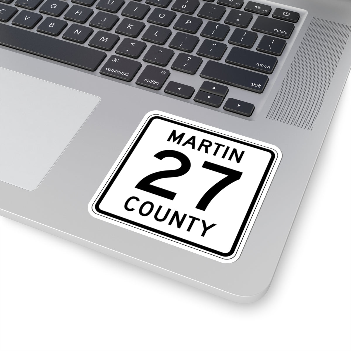 Martin County Route 27 MN (Minnesota) (Road Sign) STICKER Vinyl Kiss-Cut Decal