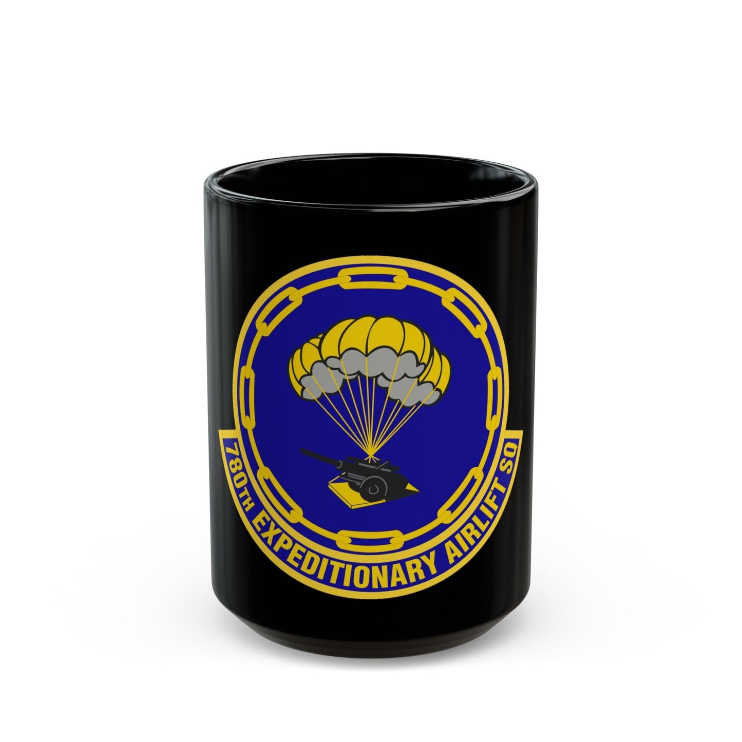 780th Expeditionary Airlift Squadron (U.S. Air Force) Black Coffee Mug-15oz-The Sticker Space