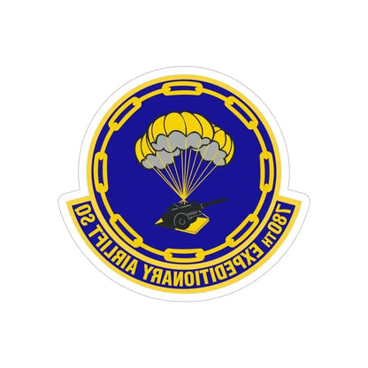 780th Expeditionary Airlift Squadron (U.S. Air Force) REVERSE PRINT Transparent Die-Cut STICKER - The Sticker Space