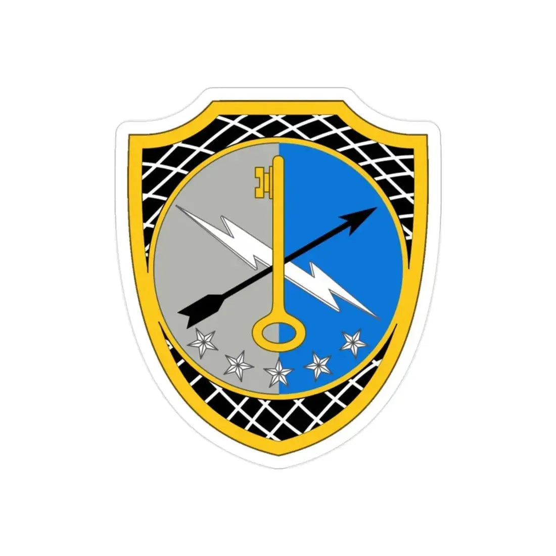 780th Military Intelligence Brigade 2 (U.S. Army) REVERSE PRINT Transparent Die-Cut STICKER - The Sticker Space