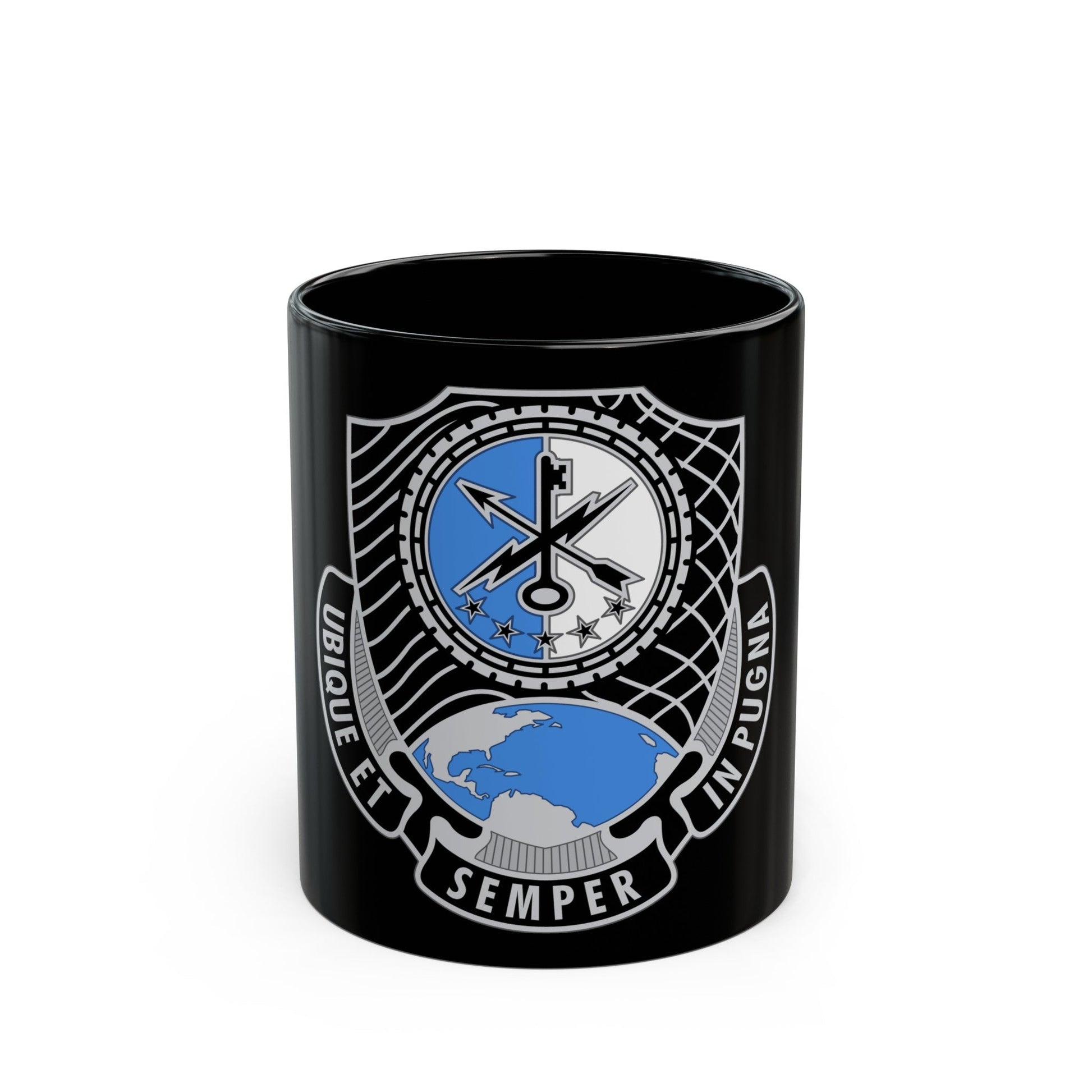 780th Military Intelligence Brigade (U.S. Army) Black Coffee Mug-11oz-The Sticker Space