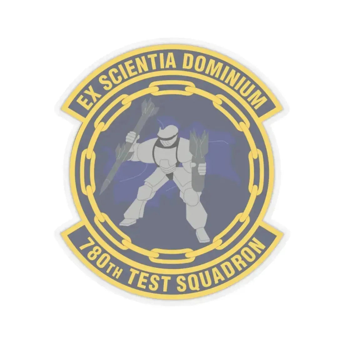 780th Test Squadron (U.S. Air Force) STICKER Vinyl Kiss-Cut Decal 2 Inch Transparent - The Sticker Space
