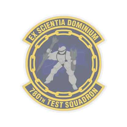 780th Test Squadron (U.S. Air Force) STICKER Vinyl Kiss-Cut Decal 3 Inch Transparent - The Sticker Space