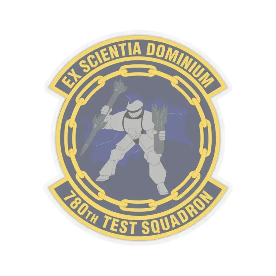 780th Test Squadron (U.S. Air Force) STICKER Vinyl Kiss-Cut Decal 4 Inch Transparent - The Sticker Space