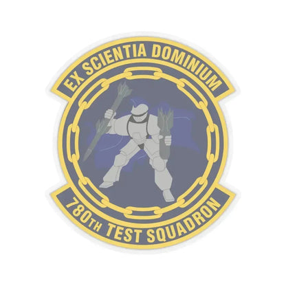 780th Test Squadron (U.S. Air Force) STICKER Vinyl Kiss-Cut Decal 4 Inch Transparent - The Sticker Space