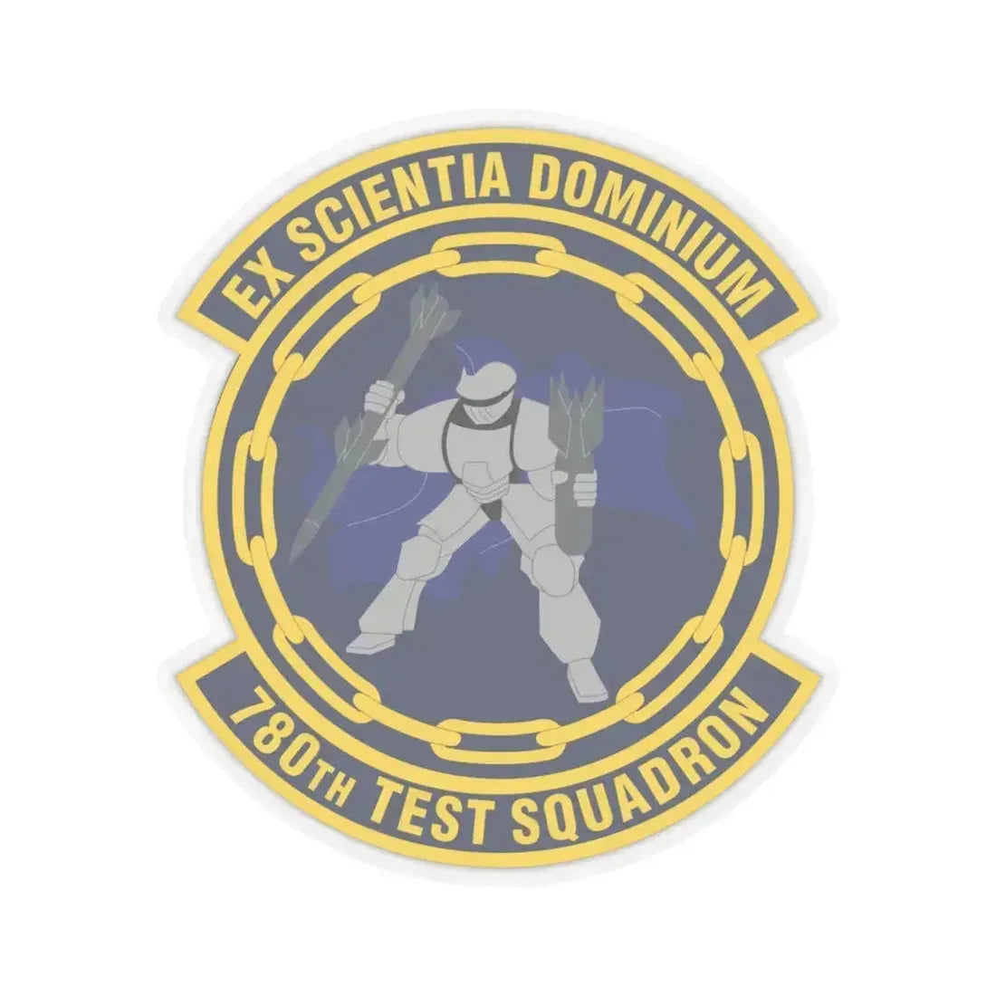 780th Test Squadron (U.S. Air Force) STICKER Vinyl Kiss-Cut Decal 6 Inch Transparent - The Sticker Space