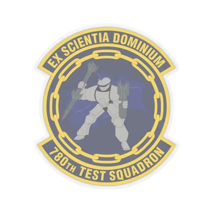 780th Test Squadron (U.S. Air Force) STICKER Vinyl Kiss-Cut Decal 6 Inch Transparent - The Sticker Space