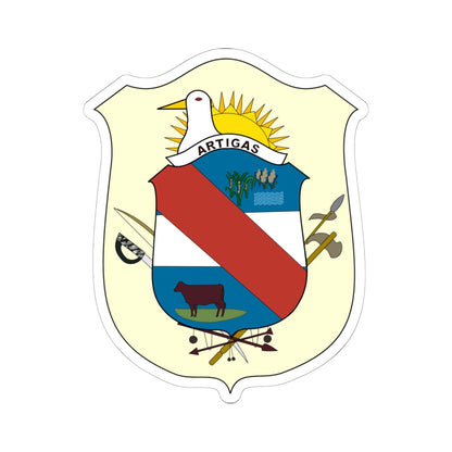 Coat of Arms of Artigas Department, Uruguay - STICKER Vinyl Kiss-Cut Decal