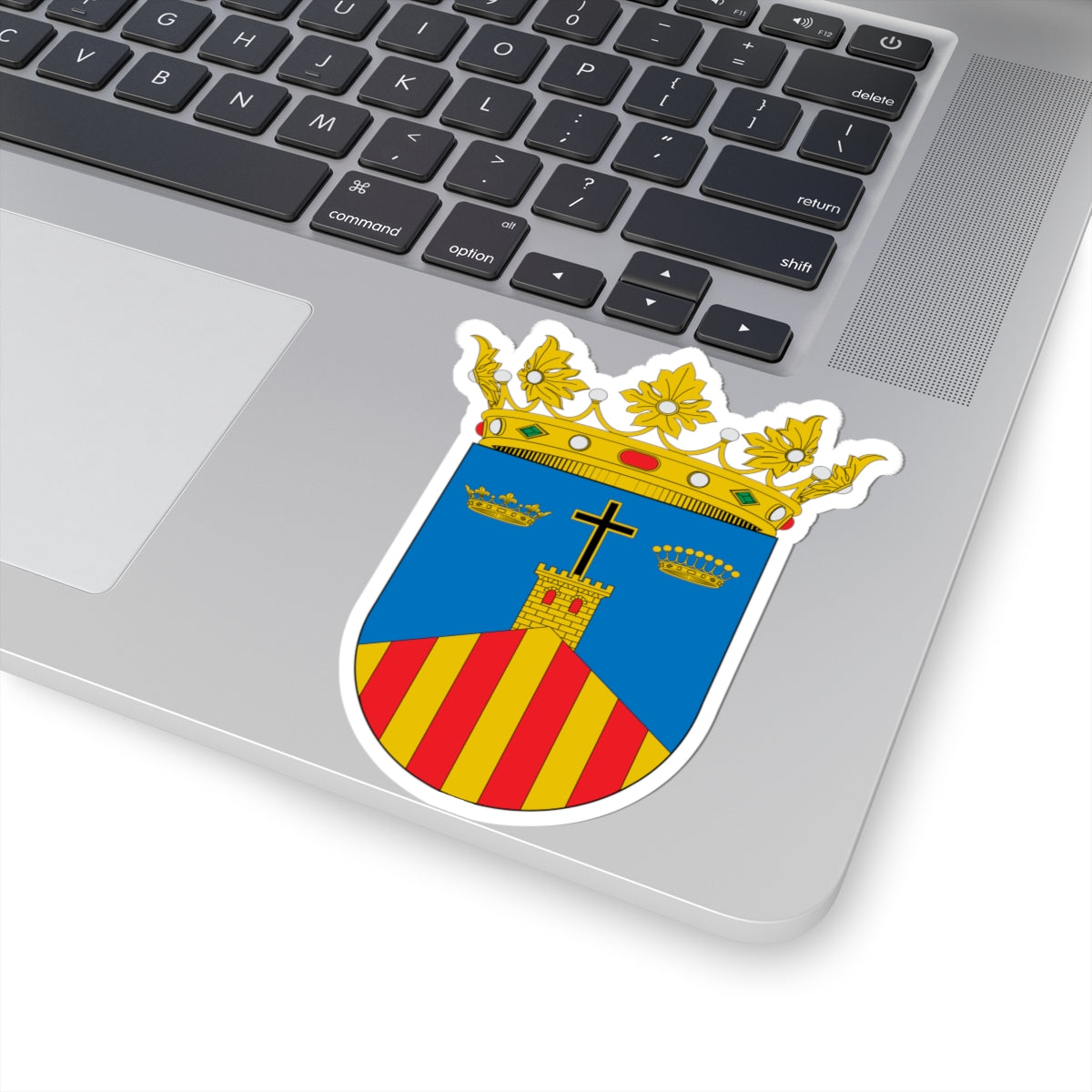 Escudo de Malón (Spain) (Coat of Arms) STICKER Vinyl Kiss-Cut Decal