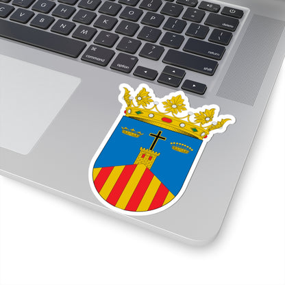 Escudo de Malón (Spain) (Coat of Arms) STICKER Vinyl Kiss-Cut Decal