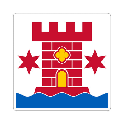 Flag of Kalmar (Sweden) STICKER Vinyl Kiss-Cut Decal