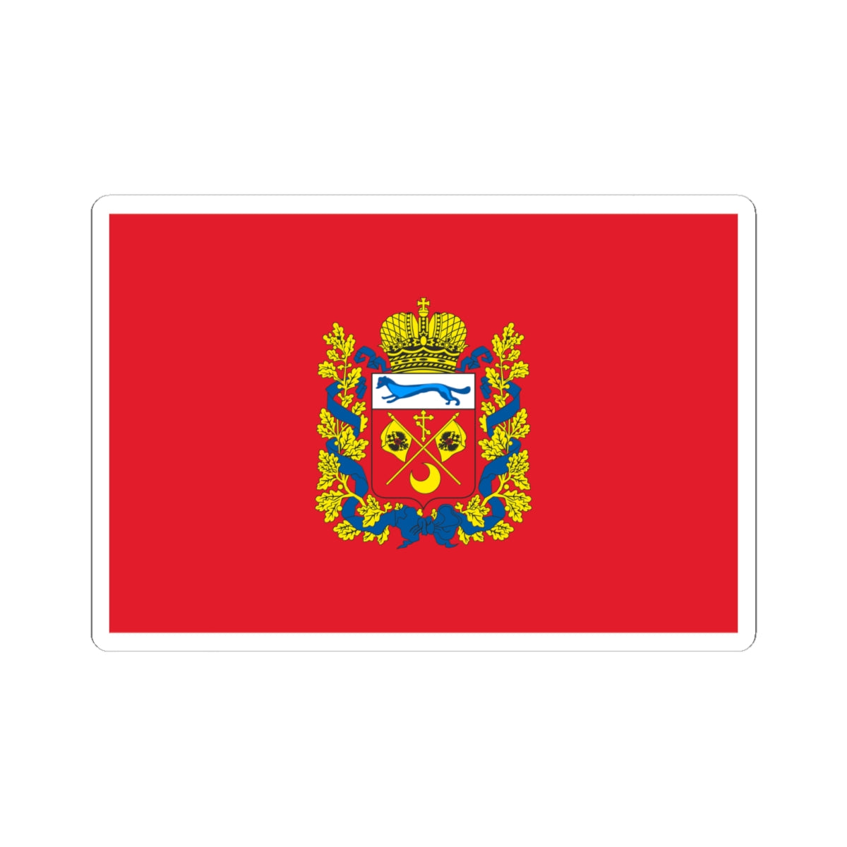 Flag of Orenburg Oblast (Russia) STICKER Vinyl Kiss-Cut Decal
