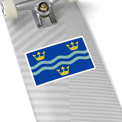 Cambridgeshire Flag (England) STICKER Vinyl Kiss-Cut Decal