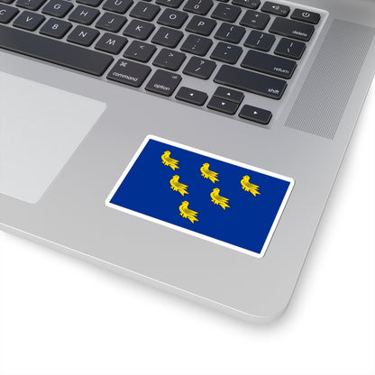Flag of Sussex (England) STICKER Vinyl Kiss-Cut Decal
