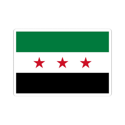 Flag of the Syrian revolution small stars (Syria) STICKER Vinyl Kiss-Cut Decal