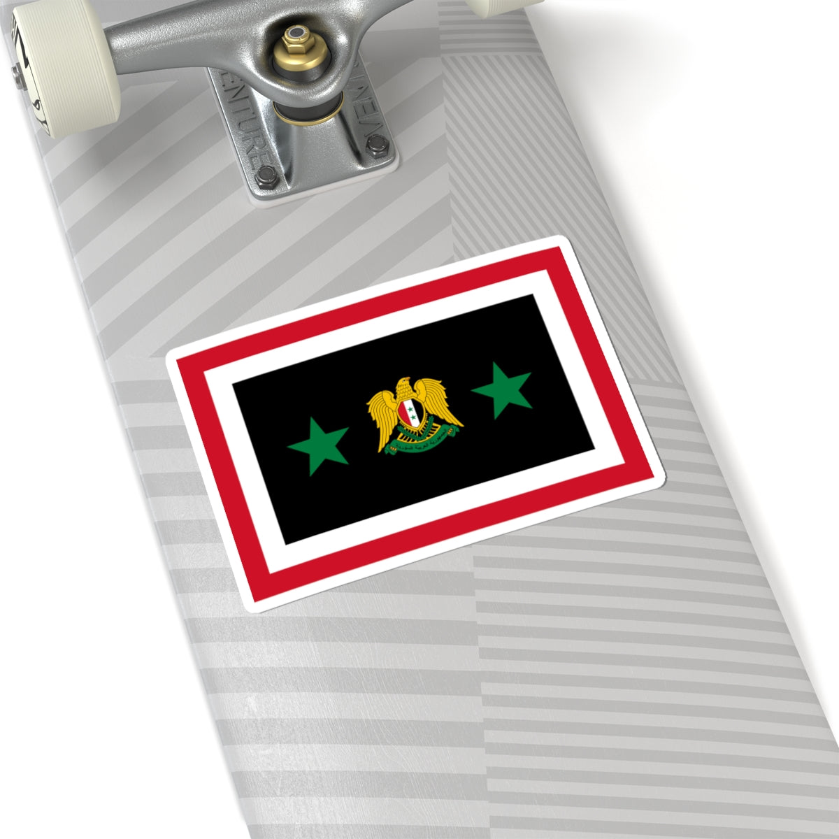 Flag of the Chief of the General Staff Syria 1980-2024 (Syria) STICKER Vinyl Kiss-Cut Decal
