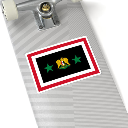 Flag of the Chief of the General Staff Syria 1980-2024 (Syria) STICKER Vinyl Kiss-Cut Decal