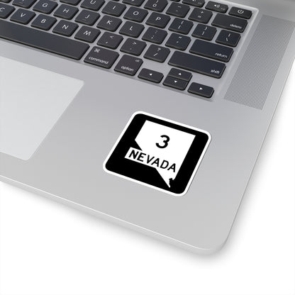 Nevada 3 (Nevada) (Road Sign) STICKER Vinyl Kiss-Cut Decal