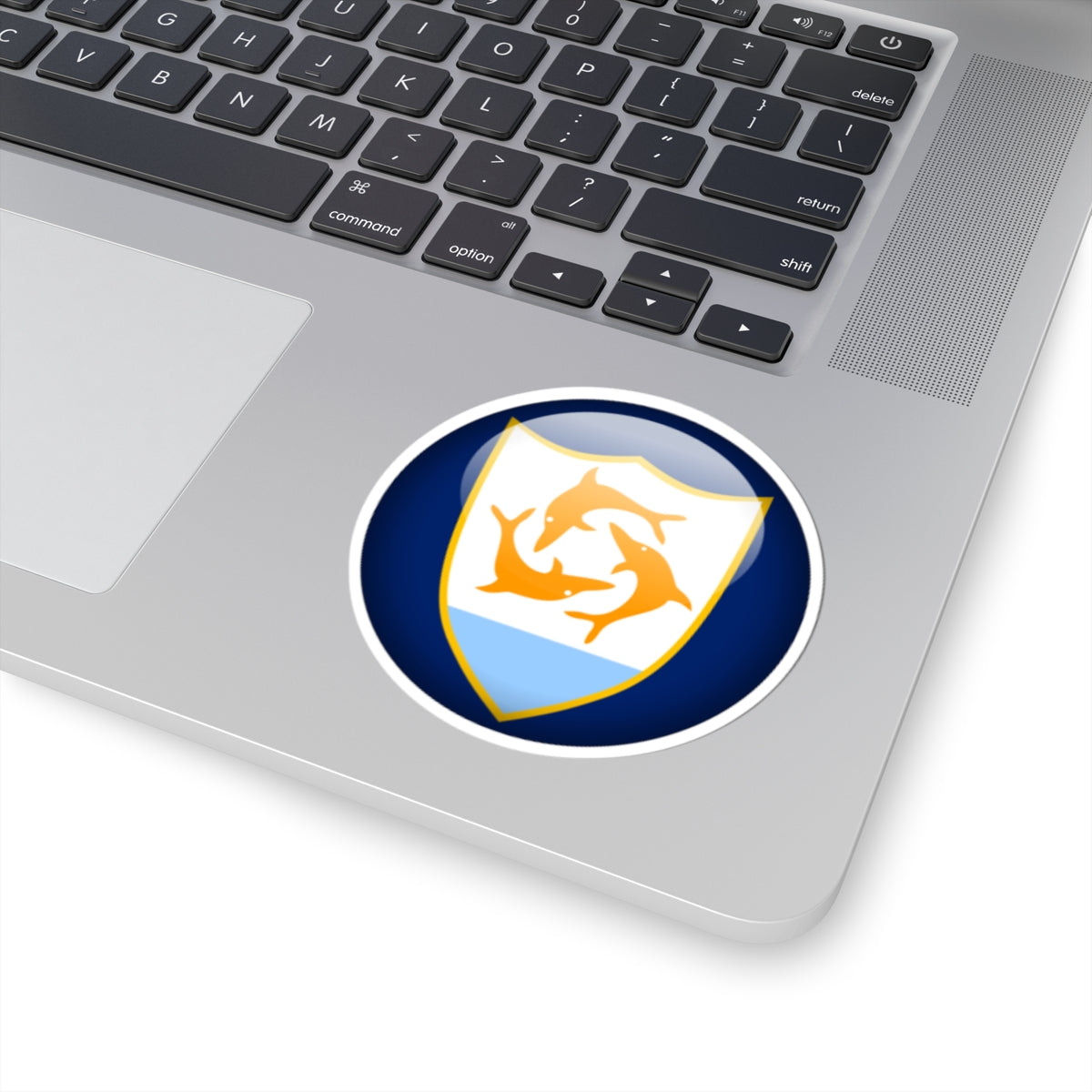 Flag orb Anguilla (United Kingdom) STICKER Vinyl Kiss-Cut Decal